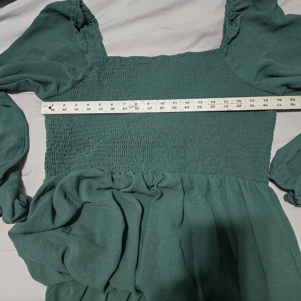 DOKOTOO Chic Forest Green Jumpsuit with Square Neckline - Picture 10 of 10